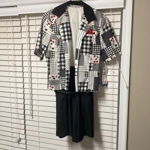 Vintage petites by Willi size 6 new with tag 2pc set blazer shorts shirt set